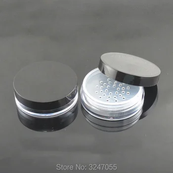 10ML 40pcs/daug Aiškios Apvalios Tuščias Kosmetikos Milteliai Jar,D63*H20mm Plastiko High-end biri pudra Box
