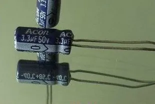 Elektrolitinius kondensatorius 3.3 UF 50V kondensatorius