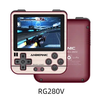 Nešiojamas Kišenėje RG280V Delninis Žaidimų Konsolės RG280V Anbernic Retro Žaidimų Konsolės Atviro kodo Sistema Cnc Shell Ps1 Žaidimų Konsolės